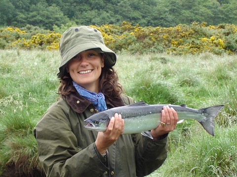 Anna with Catch on Dal Horrisgle